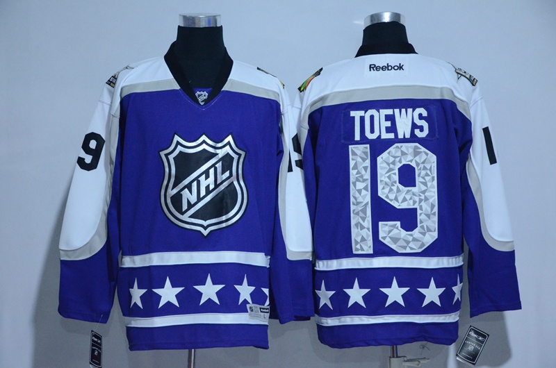 2017 NHL Chicago Blackhawks #19 Toews blue All Star jerseys